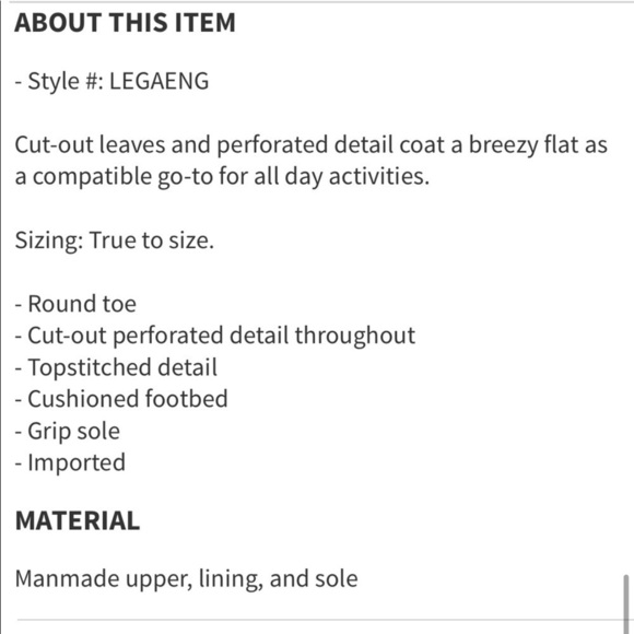Legaeng Lazer Cut Leather flat - Picture 14 of 15